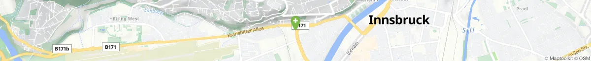 Kartendarstellung des Standorts für Solstein-Apotheke in 6020 Innsbruck